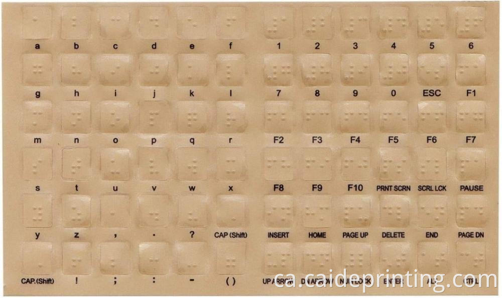 adhesius de teclat braille braille keyboard stickers